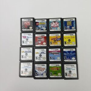 Lot Of 16 Nintendo DS Loose Cartridges Lego Batman Petz Whac a Mole Wholesale